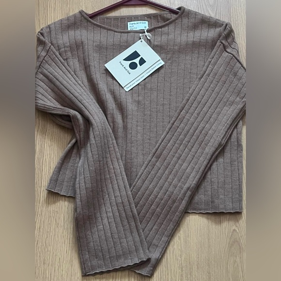 Frank & Oak Brown Ribbed Top - Picture 4 of 4